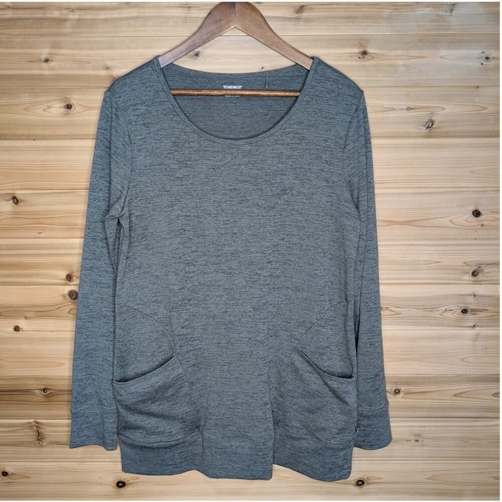 Toad&Co Top Womens‎ Medium Gray Intermezzo Pullover Tunic
